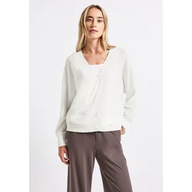 STREET ONE Strick-Look Jacke - weiß