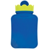 Fashy Mini-Wärmflasche aus Silikon, 350 ml, blau/grün, 6415 60
