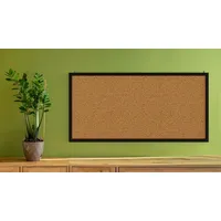 ALLboards Pinnwand, Korktafel cm, Holzrahmen – Schwarz lackiert