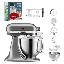 KitchenAid Artisan 5KSM185PS Medallion Silber Cookielover