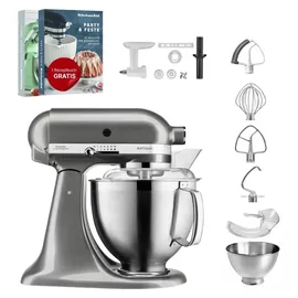 KitchenAid Artisan 5KSM185PS Medallion Silber Cookielover