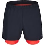 Odlo Damen Zeroweight 5 Inch_322562 Laufshorts, Black - Firelight, S EU