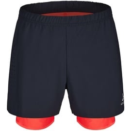 Odlo Damen Zeroweight 5 Inch_322562 Laufshorts, Black - Firelight, S EU