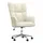 vidaXL Relaxsessel Cremeweiß Samt 47,5 x 69 x 69 cm Beige mit Rollen