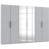 WIMEX Level 300 x 216 x 58 cm weiß/Light grey mit Spiegeltüren
