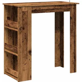 vidaXL Bartisch mit Regal 102 x 50 x 103,5 cm Braun