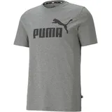 Puma Herren Ess logo te T shirt Medium Gray Heather 4XL