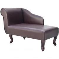 vidaXL Chaiselongue Kunstleder 242404 0 x 0 x 0 cm Braun