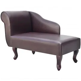 vidaXL Chaiselongue Kunstleder 242404 0 x 0 x 0 cm Braun