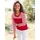 Casual Looks WITT WEIDEN 3/4-Arm-Shirt in rot-ecru-bedruckt | Gr.: 48