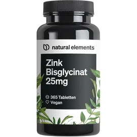 Natural Elements Zink 25mg Tabletten 365 St.