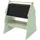 joyz Kreidetafel Kinder Tanne 68x60x80 cm Grün-Natur Doppelseitig aus Holz