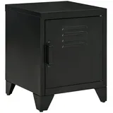 Homcom Nachttisch mit industriellen Design schwarz 40B x 40T x 50H cm