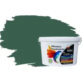 RyFo Colors Silikonharz Fassadenfarbe Lotuseffekt Trend Tannengrün 10l - bunte Fassadenfarbe, weitere Grün Farbtöne und Größen erhältlich, Deckkraft Klasse 1