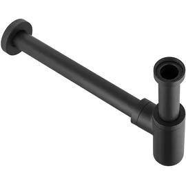Kronenbach Design-Siphon rund Lima 2.0 Siphon Schwarz matt