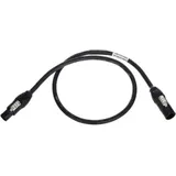 Neutrik 1027564 Strom Anschlusskabel Schwarz 1m