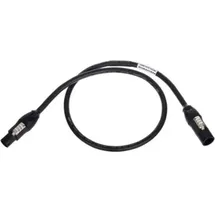 Neutrik 1027564 Strom Anschlusskabel Schwarz 1m