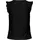 Only Shirttop "ONLSMILLA S/L FRILL TOP JRS", Damen, Gr. XS, schwarz pattern:jo smilla, Jersey, Obermaterial: 95% Polyester, 5% Elasthan, unifarben, regular fit Rundhals, Tops Shirttop, Materialmix, regular fit, Rundhals