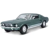 MAISTO 31166 - Ford Mustang GTA Fliesscheck 1967 grün 1:18