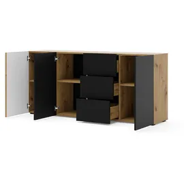 BIM Furniture Auris 180 x 82 x 42 cm Beige / Schwarz