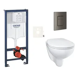 GROHE Bau Ceramic Hänge-WC Set für Trockenbau / Vorwandinstallation SIKOGRSBAUSCAL0