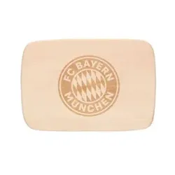 Brotzeitbrett Holz Logo FC BAYERN 34960 21.5x14.9cm