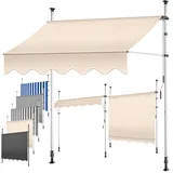 Kesser Klemmarkise mit Handkurbel 350 cm beige
