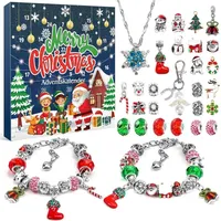 ZOOI Adventskalender Mädchen Schmuck Bastelset 24 Stück Weihnachtsgeschenk