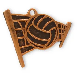 Motivmedaille Volleyball goldfarben