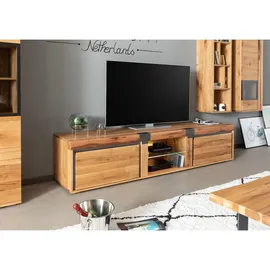 Massivmoebel24 New Amsterdam TV-Board 220x50x48 cm Beige/Holz