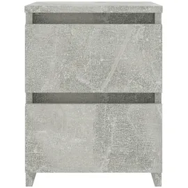 vidaXL Nachtschrank 2 Stk. 30 x 30 x 40 cm Betongrau