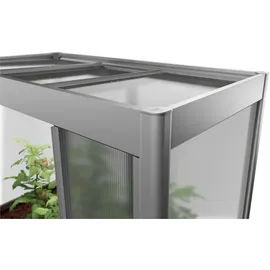 Biohort Gewächshaus Florentina 2 x 1 MAXI B 201,6 x T 103,1 x H 213,4 cm quarzgrau-metallic