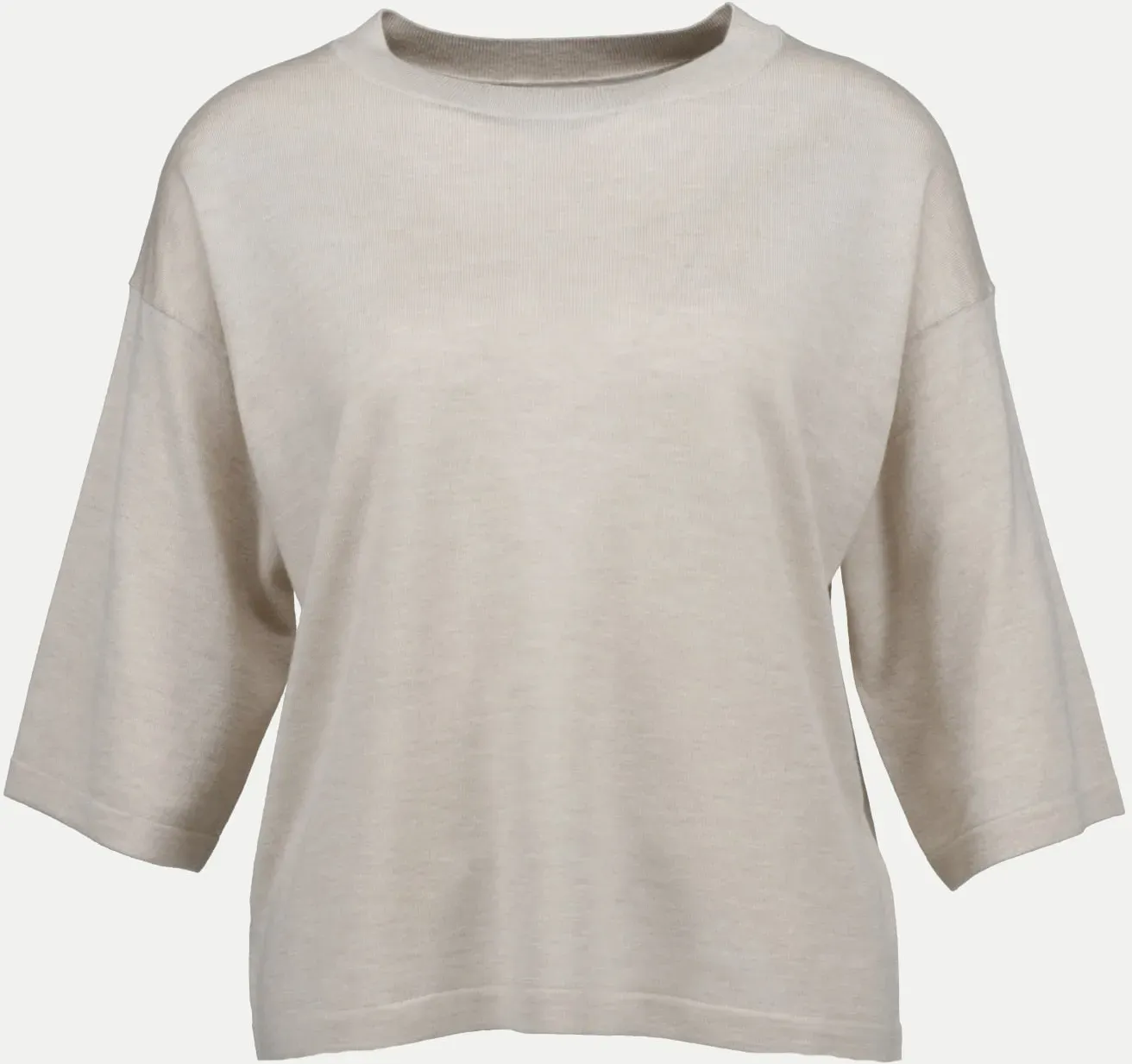 Kurzarm Pullover Beige 44