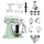 KitchenAid Artisan 5KSM175PS Pistazie Allrounderset