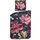 Heckett and Lane Satin Blumen Blau 135 x 200 cm + 80 x 80 cm