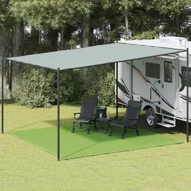 vidaXL Zeltteppich Hellgrün 400x400 cm HDPE