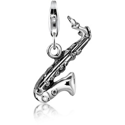 Nenalina Charm-Einhänger Saxophon Musik Instrument 925 Silber silberfarben