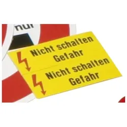 Warnschild "Nicht schalten Gefahr", 70x25mm