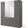 Set One by Musterring Drehtürenschrank Henderson 201 x 223 x 60 cm Grau