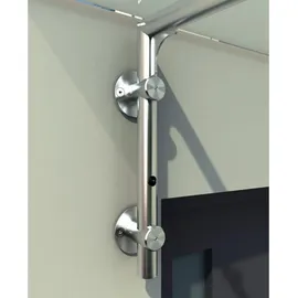 Buylando Glasvordach Rechteckig 180x1,31x90 cm Transparent
