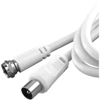 Vivanco SAT Empfängeranschlusskabel F-Stecker Koaxstecker, 1,5m