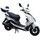 50 ccm 2,7 PS 25 km/h Weiß mit Topcase