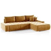 Fun Möbel Ecksofa Sofa mit Schlaffunktion VOGAR, Stoff Monolith