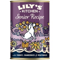 Lily's Kitchen Natürliches Nassfutter für Ältere Hunde Dose - Hundefutter Getreidefreies Rezept (6 x 400g dosen)
