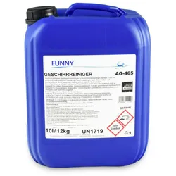 Plock GmbH Spülmaschinenreiniger Funny - 10L/12 Kg - Geschirrreiniger für gewerbliche Maschinen
