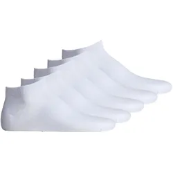 Sneakersocken JACK & JONES "Socken JACDONGO SOCKS 5 PACK 5er Pack", Herren, Gr. 40-46, weiß, Obermaterial: 72% Baumwolle CO. 26% Polyester PES. 2% Elasthan EL., Socken Sneakersocken