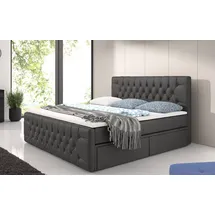 luxusbetten24 Sognare 160 x 200 cm Grau