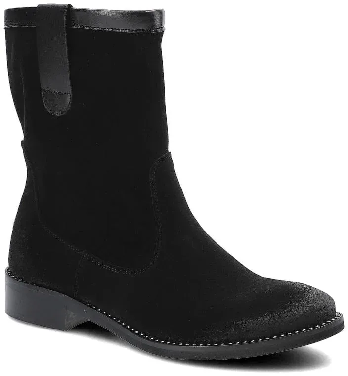 Schwarze Stiefeletten Dwunasty Shoes Stylische Damenschuhe, 41