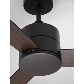 Nova Luce Axel 137 cm Deckenventilator Schwarz/Braun