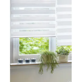 GARDINIA Doppelrollo 140 x 160 cm weiß